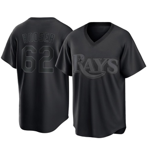 Men's Tampa Bay Rays Cam Booser Black Pitch Fashion Jersey - Replica