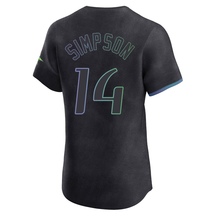 Men's Tampa Bay Rays Chandler Simpson Charcoal 2024 City Connect Jersey - Elite