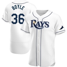 Men's Tampa Bay Rays Joe Boyle White Home Jersey - Authentic
