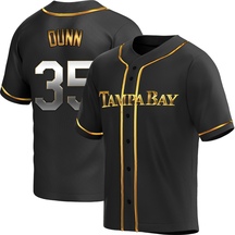 Men's Tampa Bay Rays Oliver Dunn Black Golden Alternate Jersey - Replica
