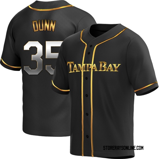 Men's Tampa Bay Rays Oliver Dunn Black Golden Alternate Jersey - Replica