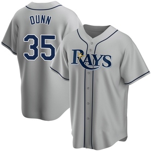 Men's Tampa Bay Rays Oliver Dunn Gray Road Jersey - Replica