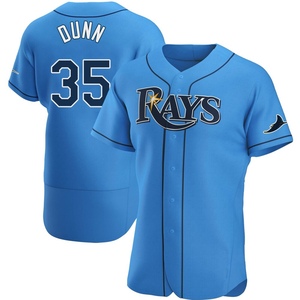 Men's Tampa Bay Rays Oliver Dunn Light Blue Alternate Jersey - Authentic
