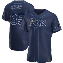 Men's Tampa Bay Rays Oliver Dunn Navy Alternate Jersey - Authentic