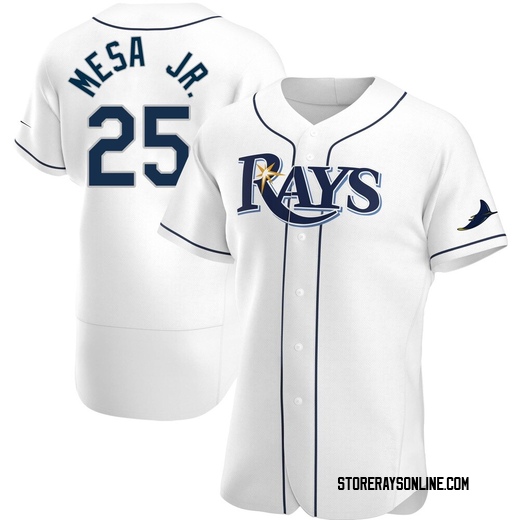 Men's Tampa Bay Rays Victor Mesa Jr. White Home Jersey - Authentic