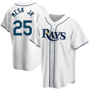 Men's Tampa Bay Rays Victor Mesa Jr. White Home Jersey - Replica