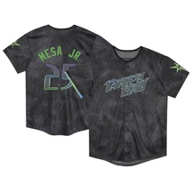 Toddler Tampa Bay Rays Victor Mesa Jr. Charcoal 2024 City Connect Jersey - Limited