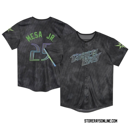 Toddler Tampa Bay Rays Victor Mesa Jr. Charcoal 2024 City Connect Jersey - Limited