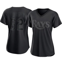 Women's Tampa Bay Rays Cam Booser Black Pitch Fashion Jersey - Replica