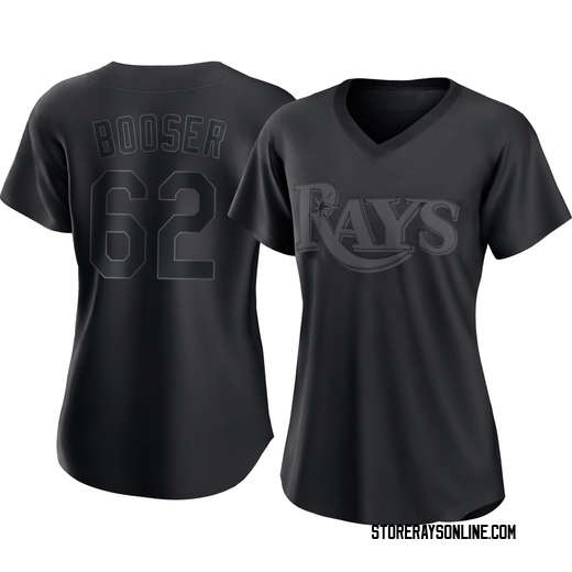 Women's Tampa Bay Rays Cam Booser Black Pitch Fashion Jersey - Replica