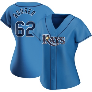 Women's Tampa Bay Rays Cam Booser Light Blue Alternate Jersey - Replica