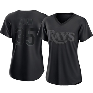 Women's Tampa Bay Rays Oliver Dunn Black Pitch Fashion Jersey - Replica