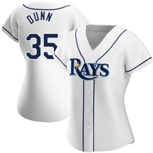 Women's Tampa Bay Rays Oliver Dunn White Home Jersey - Replica