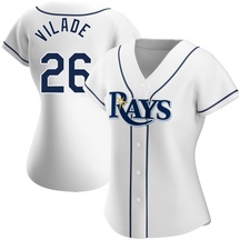 Women's Tampa Bay Rays Ryan Vilade White Home Jersey - Replica