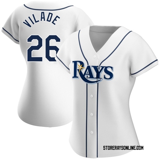 Women's Tampa Bay Rays Ryan Vilade White Home Jersey - Replica