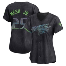 Women's Tampa Bay Rays Victor Mesa Jr. Charcoal 2024 City Connect Jersey - Limited