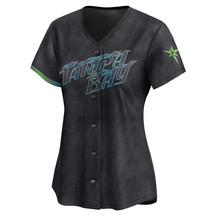 Women's Tampa Bay Rays Victor Mesa Jr. Charcoal 2024 City Connect Jersey - Limited