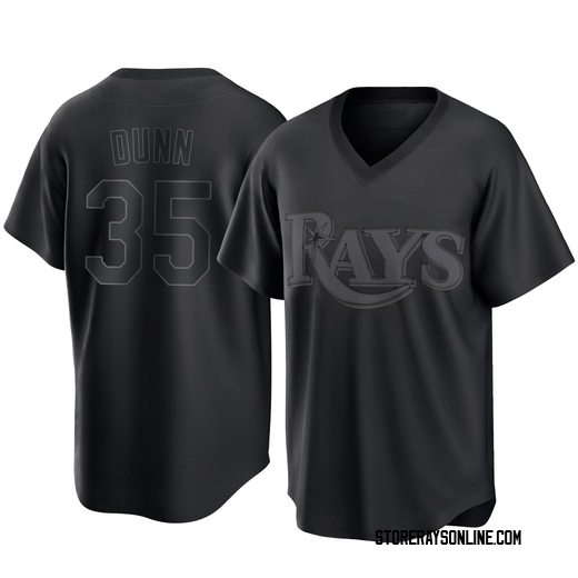 Youth Tampa Bay Rays Oliver Dunn Black Pitch Fashion Jersey - Replica