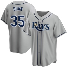 Youth Tampa Bay Rays Oliver Dunn Gray Road Jersey - Replica