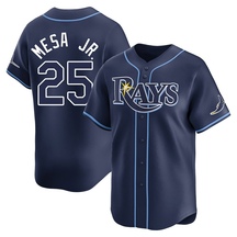 Youth Tampa Bay Rays Victor Mesa Jr. Navy Away Jersey - Limited