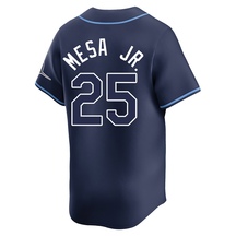 Youth Tampa Bay Rays Victor Mesa Jr. Navy Away Jersey - Limited