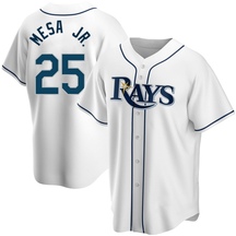 Youth Tampa Bay Rays Victor Mesa Jr. White Home Jersey - Replica