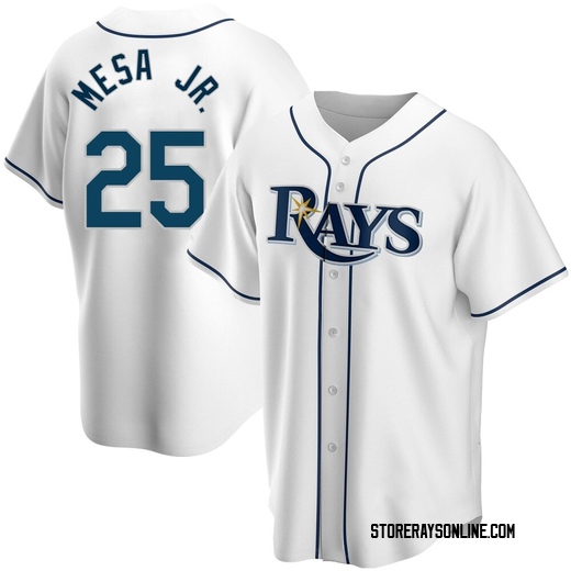 Youth Tampa Bay Rays Victor Mesa Jr. White Home Jersey - Replica